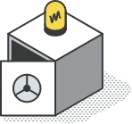graphic of open safe