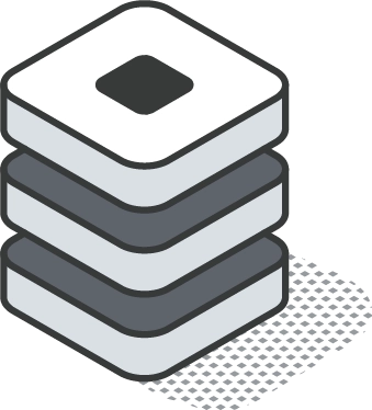 graphic of stacked server blocks